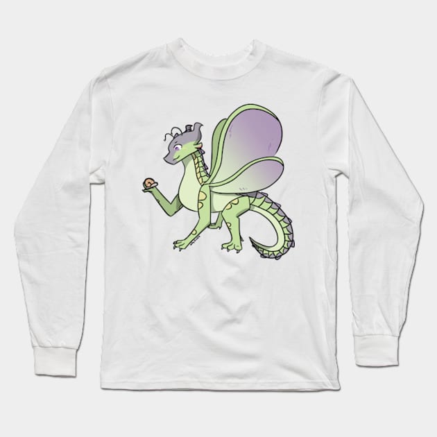 Wings of Fire - Luna & tiny snail Long Sleeve T-Shirt by JellyWinkle